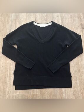 Rage & Bone Jean Black V-Neck Women's Sweater S/P